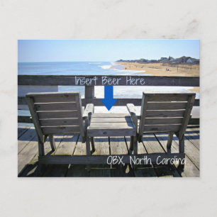 Carte Postale Insérez de la bière ici ! OBX - Banques extérieure