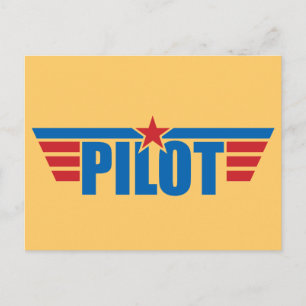 Carte Postale Insigne d'ailes du pilote - Aviation
