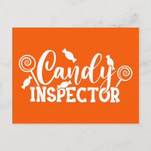 Carte Postale Inspecteur Halloween Candy