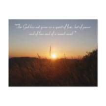Carte postale Inspirante | 2 Timothée 1,7