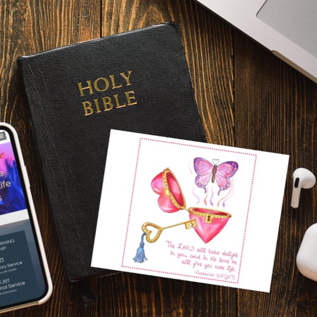 Carte postale Inspirante New Life (Créateur téléchargé)