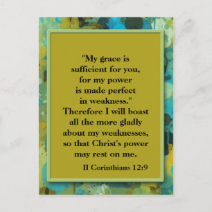 Carte postale Inspiration de la Bible chrétienne V