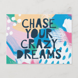 Carte Postale Inspiration lumineuse I Chasse tes rêves fous