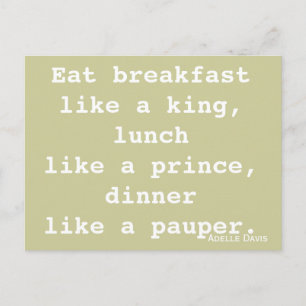 Carte postale Inspiration régime