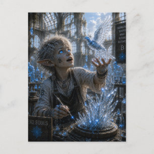 Carte Postale Inspiration / Sculpteur sur verre / Atelier de cri