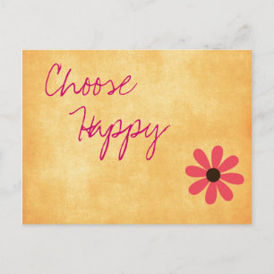 Carte postale Inspirational Happy Message