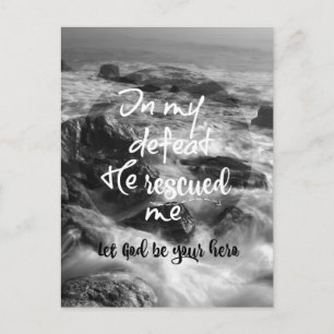 Carte Postale Inspirationnel, Encourageant Dieu Citation