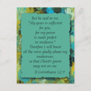 Carte Postale Inspirationnelle Bible chrétienne La grâce de Dieu