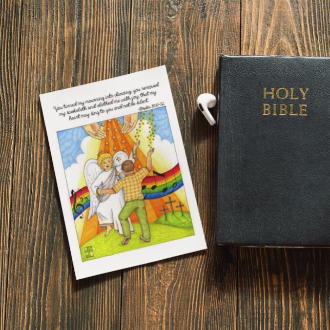 Carte postale Inspirationnelle de la chanson de de (Créateur téléchargé)