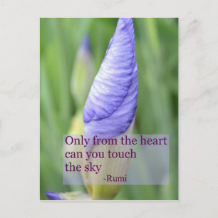 Carte postale Inspirationnelle Iris Spirituelle Ir