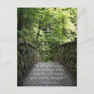 Carte Postale Inspirationnelle (Prov. 3:6)