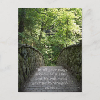 Carte Postale Inspirationnelle (Prov. 3:6)