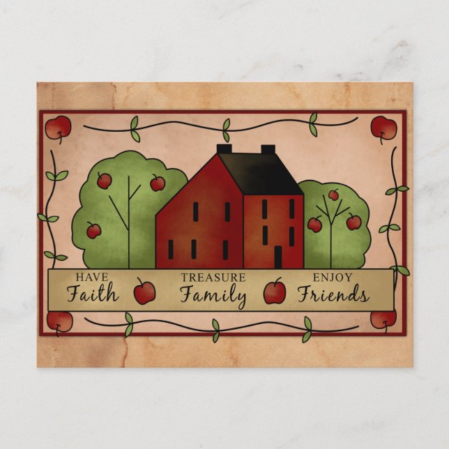 Carte Postale Inspirative Des Pommes De Pays (Devant)