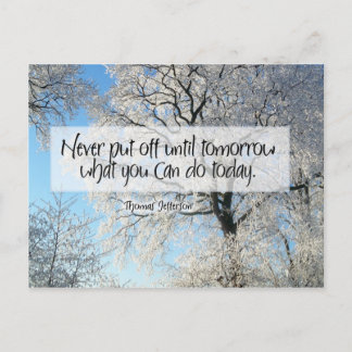Carte postale Inspirative Procrastination