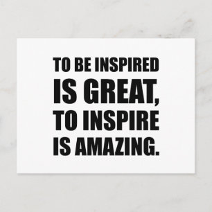 Carte Postale Inspire est Extraordinaire