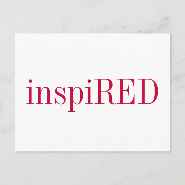 CARTE POSTALE - inspiRED (Devant)