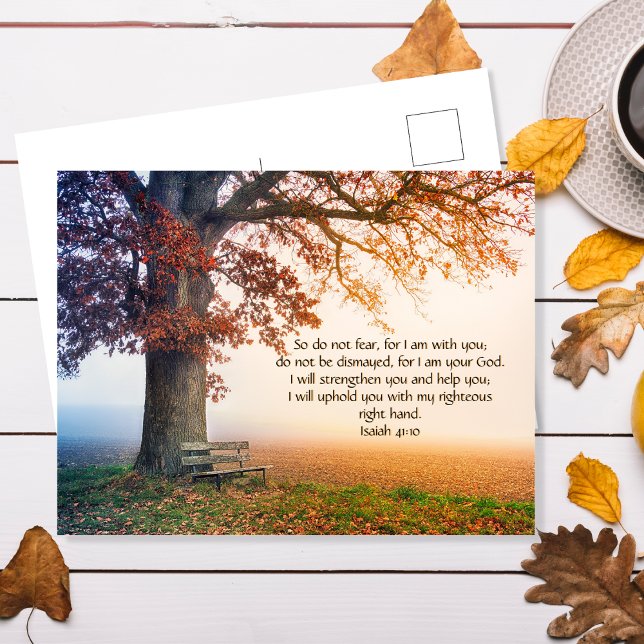Carte Postale Inspirée vers biblique personnalisée de la Bible d (Créateur téléchargé)