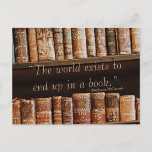 Carte Postale Inspirer la citation de livre ancien