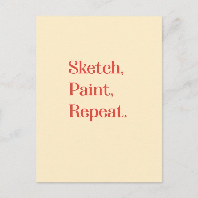 Carte Postale Inspirer La Persistance Créative Avec La Citation  (Devant)