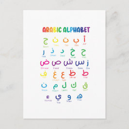 Carte Postale Inspirer l'apprentissage de l'arabe : Beau Alphabe