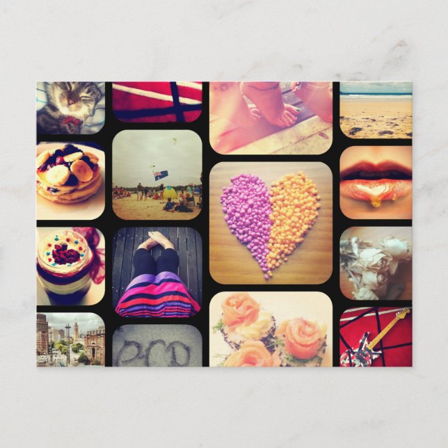 Carte Postale Instagram photo personnalisé (Devant)