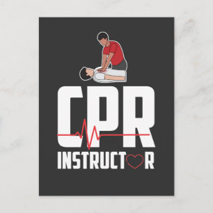 Carte Postale Instructeur de RCR certifié en ambulance de premie