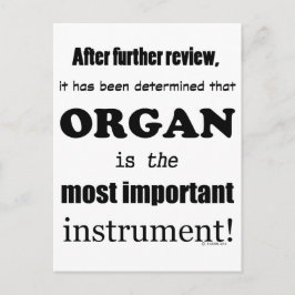 Carte Postale Instrument le plus important