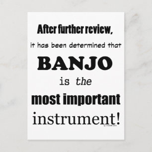 Carte Postale Instrument le plus important de Banjo