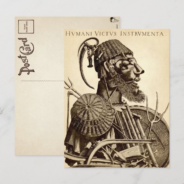 Carte Postale Instruments de subsistance humaine - Agriculture  (Devant / Derrière)