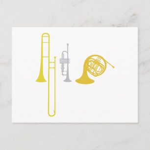 Carte Postale Instruments en laiton