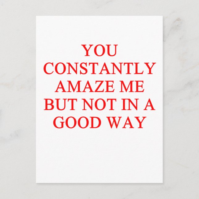 Carte Postale insulte extraordinaire (Devant)