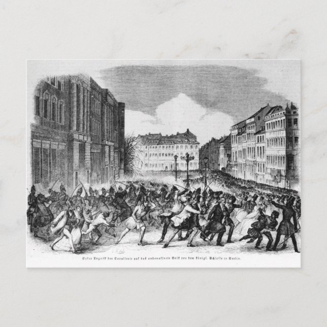 Carte Postale Insurrection à Berlin (Devant)