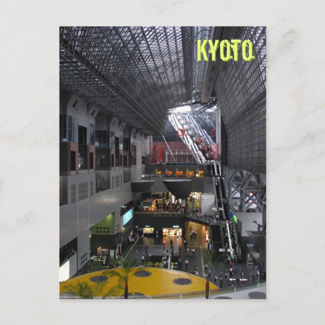 Carte Postale Intérieur de la station de Kyoto (Devant)
