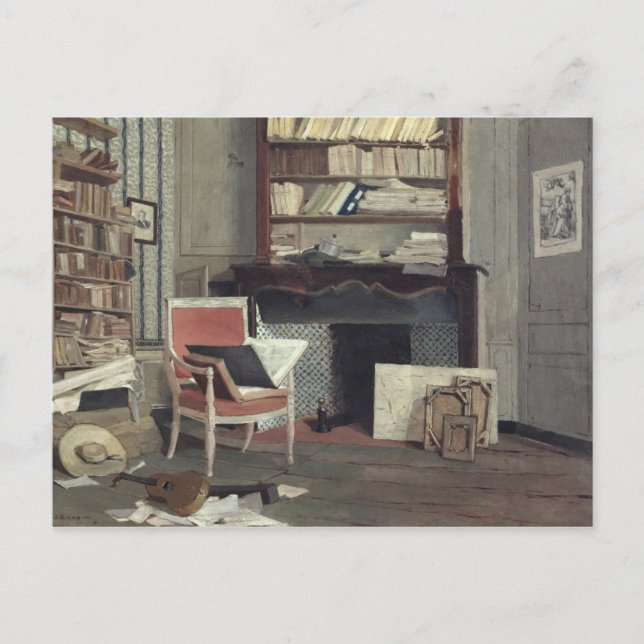 Carte Postale Intérieur de l'étude du docteur X (Devant)