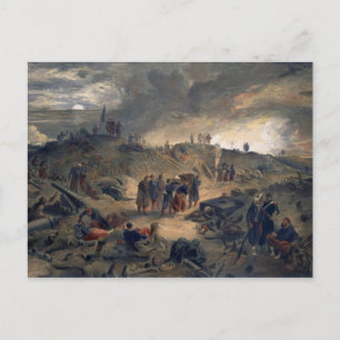 Carte Postale Intérieur du Malakoff, assiette de "Le Siège de