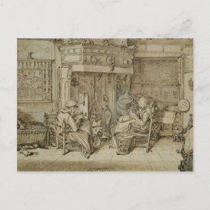 Carte Postale Intérieur néerlandais, 1617