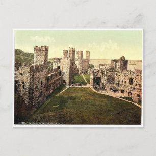Carte Postale Intérieur, vue vers l'est, Château Carnarvon (c.-à