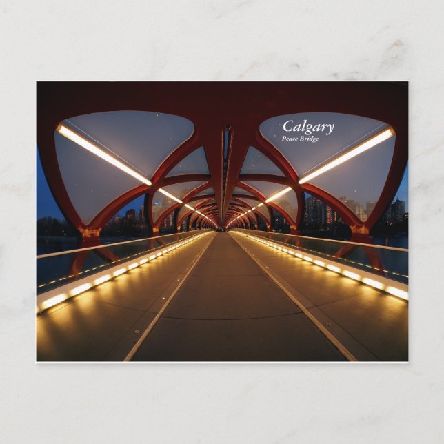 Carte postale intérieure du pont Peace (Devant)