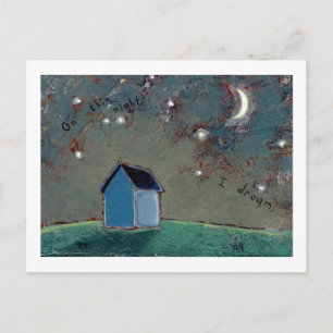 Carte Postale Intitulé :  Minuscule Art #593 - Etoiles lune mais