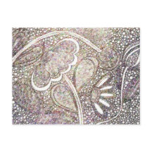 Intricate White Lace Floral Design