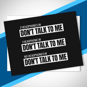 Carte Postale Introvertir Mèmes - Blagues Humours sarcastiques -