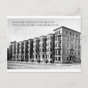 Carte Postale Investisseur immobilier Acheter tout le voisinage