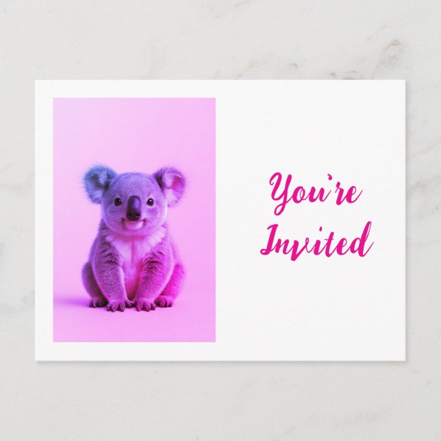 Carte Postale Invitation (Devant)