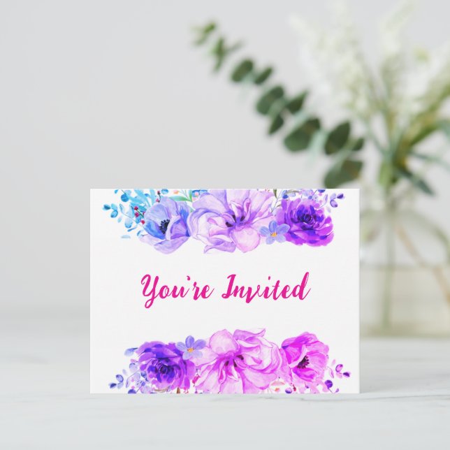 Carte Postale Invitation (Debout devant)