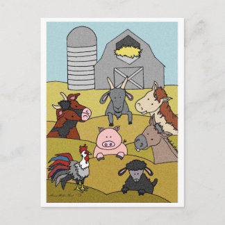 Carte Postale Invitation à 8 Baby showers de la vie dans le pays
