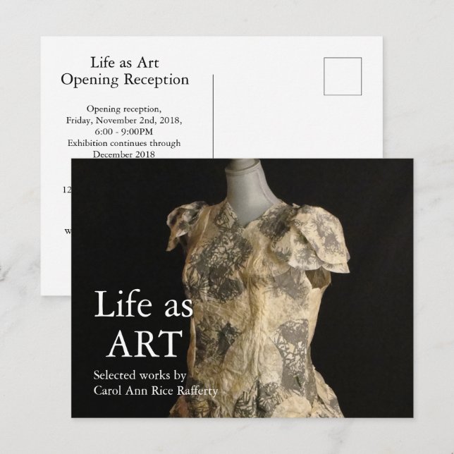 Carte postale Invitation Art Show (Devant / Derrière)