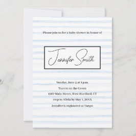 Carte postale INVITATION BABY SHOWER BLEU