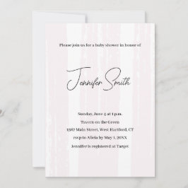 Carte postale INVITATION BABY SHOWER ROSE
