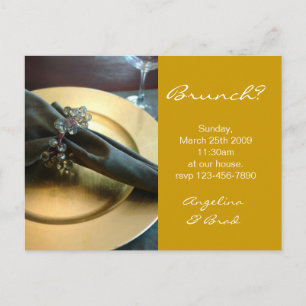 Carte Postale Invitation Brunch