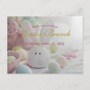 Carte postale Invitation Brunch de Pâques
